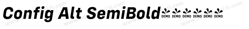 Config Alt SemiBold字体转换